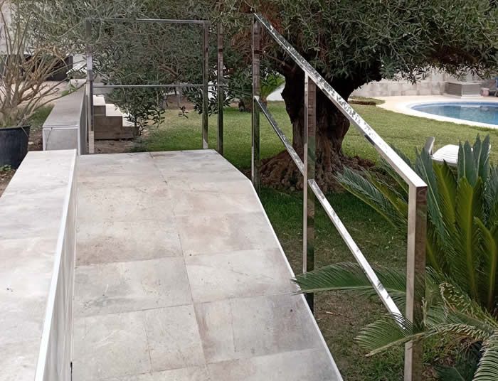 barandillas de acero inoxidable para usos privados